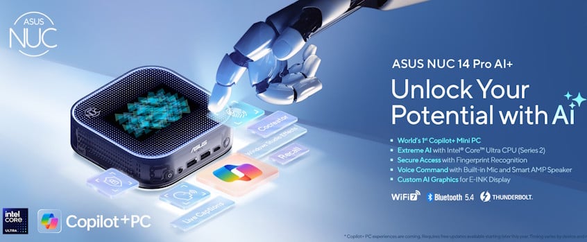 Review ASUS NUC 14 Pro AI+: Mini PC dengan Layar E Ink yang Unik 1